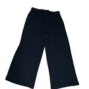 Halogen NWT Black Belted Wide Leg Dress Pants Size Small